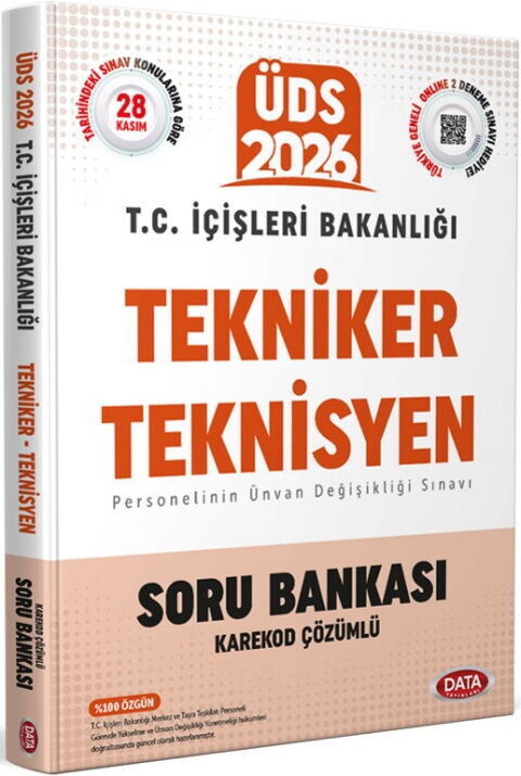 Data Yayınları 2026 T.C. İçişleri Bakanlığı Tekniker ve Teknisyen Soru Bankası