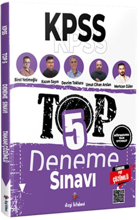 Dizgi Kitap 2026 KPSS TOP 5 Tamamı PDF Çözümlü Fasiküller Halinde 5 Deneme Sınavı