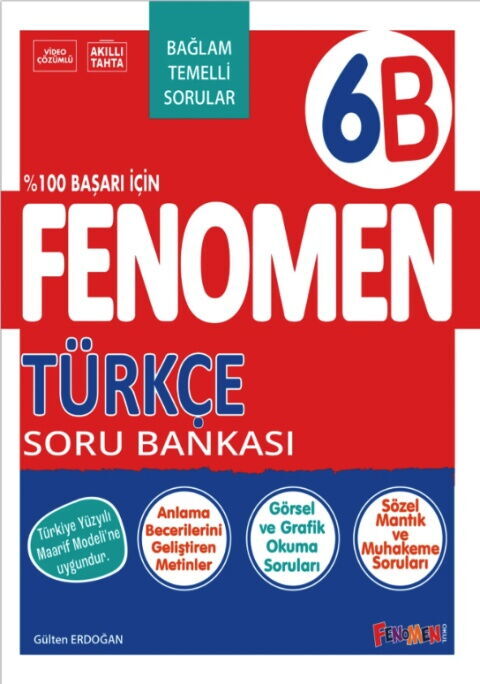 Fenomen Okul Yayınları 6. Sınıf Türkçe B Fenomen Soru Bankası