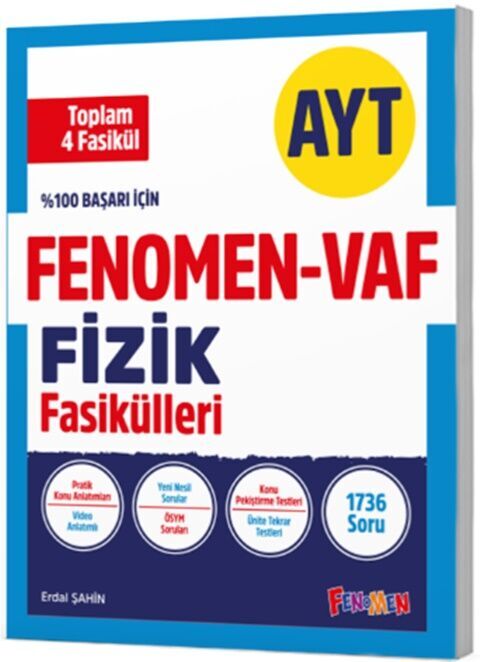 Fenomen Okul Yayınları AYT VAF Fizik Fasikülleri Seti