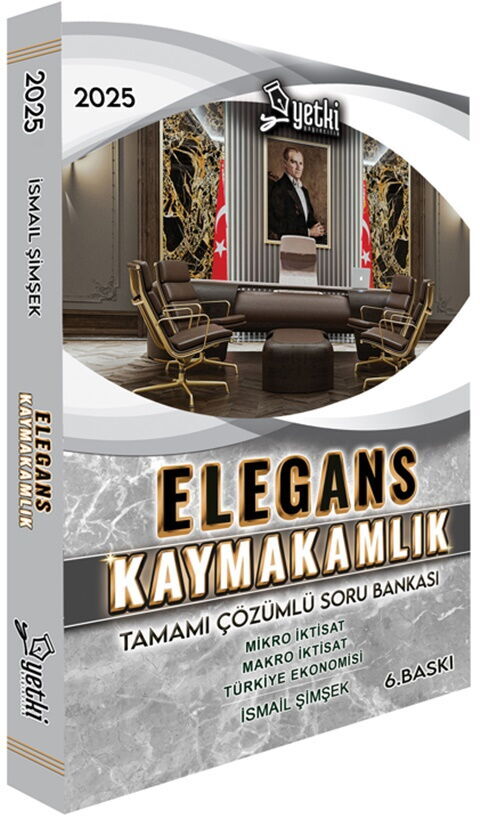 Yetki Yayınları Elegans Kaymakamlık Tamamı Çözümlü Soru Bankası