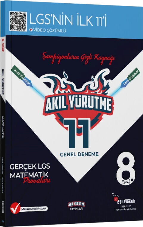 Akıl Yürütme Yayınları 8. Sınıf LGS Matematik 11 Genel Deneme