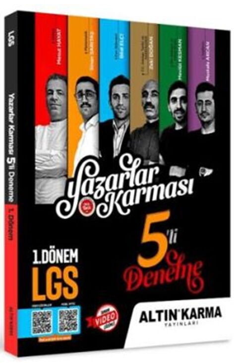 Altın Karma Yayınları 8. Sınıf LGS Yazarlar Karması 5 li Genel Deneme Seti