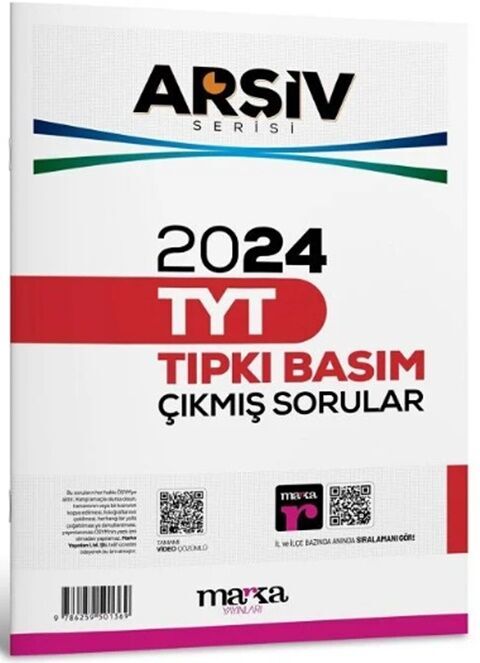 Marka Yayınları TYT Arşiv Serisi 2024 Çıkmış Sorular Tıpkı Basım