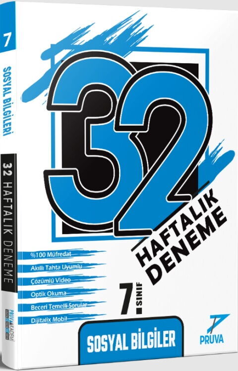 Pruva Akademi 7. Sınıf Sosyal Bilgiler 32 Haftalık Deneme