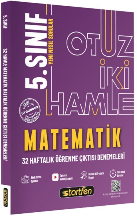 Startfen Yayınları 5. Sınıf Matematik 32 Hamle Kazanım Denemeleri