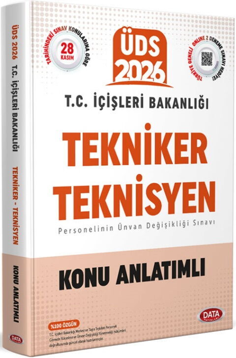 Data Yayınları 2026 T.C. İçişleri Bakanlığı Tekniker ve Teknisyen Konu Anlatımlı