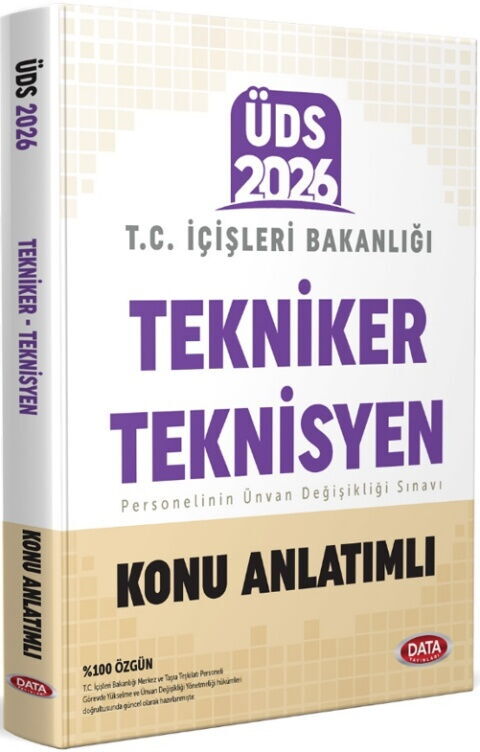 Data Yayınları 2026 T.C. İçişleri Bakanlığı Tekniker ve Teknisyen Konu Anlatımlı