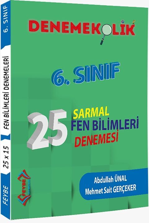 Feybe Yayınları 6. Sınıf Fen Bilimleri Denemekolik 25 Sarmal Deneme