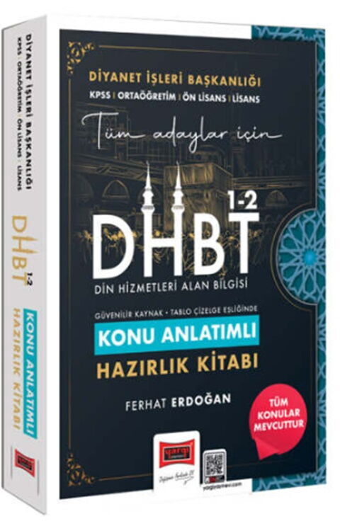 Yargı Yayınları 2026 KPSS Ortaöğretim Ön Lisans DHBT 1-2 Tüm Adaylar İçin Konu Anlatımı Hazırlık Kitabı