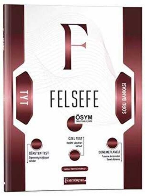 Faktöriyel Yayınları TYT Felsefe Soru Bankası
