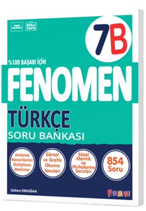 Fenomen Okul Yayınları 7. Sınıf Türkçe B Fenomen Soru Bankası