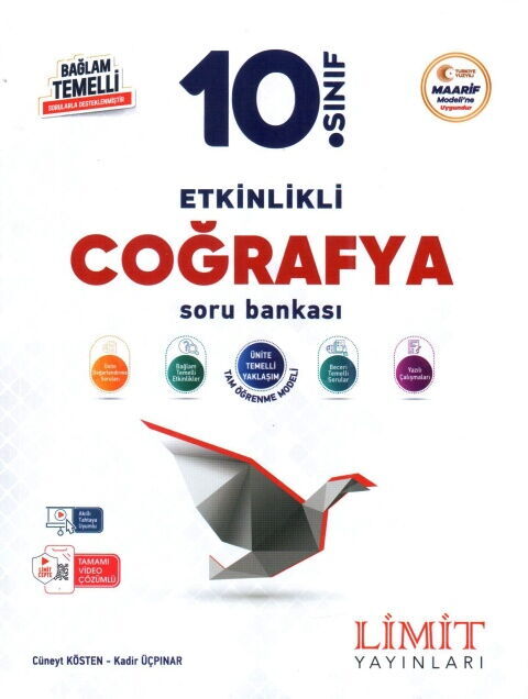 Limit Yayınları 10. Sınıf Coğrafya Maarif Etkinlikli Soru Bankası