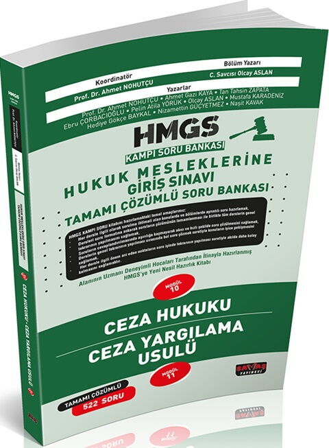 Savaş Yayınları HMGS Kampı Ceza Hukuku Ceza Yargılama Usulü Soru Bankası