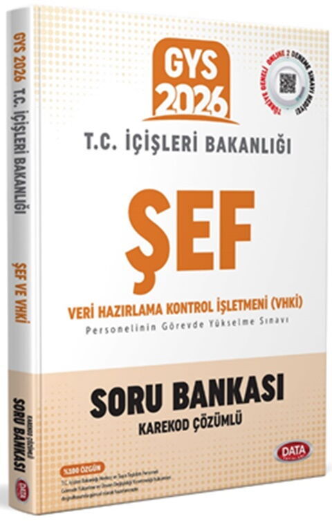 Data Yayınları 2026 T.C. İçişleri Bakanlığı Şef ve VHKİ Soru Bankası