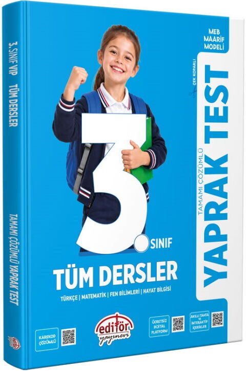 Editör Yayınları 3. Sınıf Tüm Dersler Tamamı Çözümlü Yaprak Test