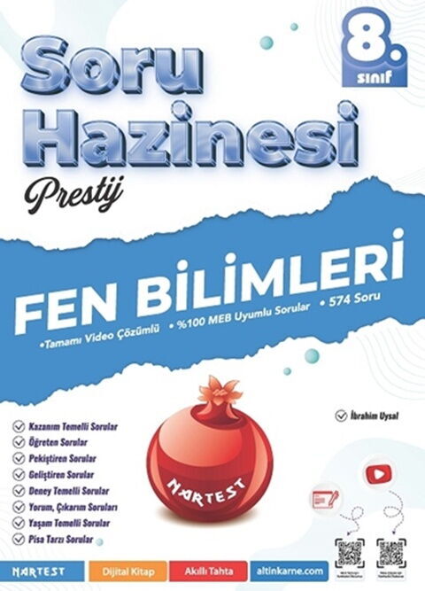 Nartest Yayınları 8. Sınıf Fen Bilimleri Mod Serisi Soru Bankası
