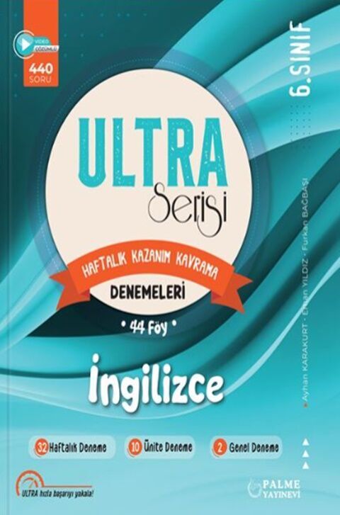 Palme Yayınları 6. Sınıf İngilizce Ultra Serisi Denemeleri 44 Föy