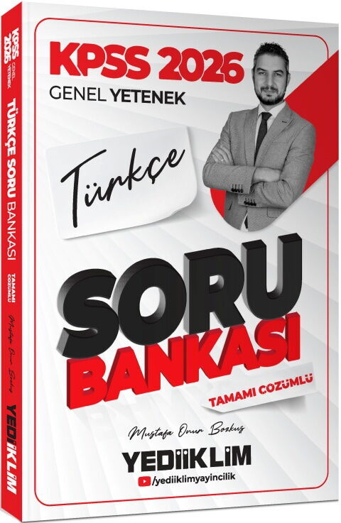 Yediiklim  2026 KPSS Genel Yetenek Türkçe Tamamı Çözümlü Soru Bankası