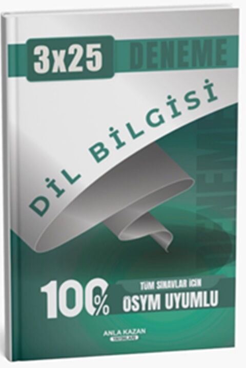 Anla Kazan Yayınları Tüm Sınavlar İçin 3x25 Dil Bilgisi Deneme