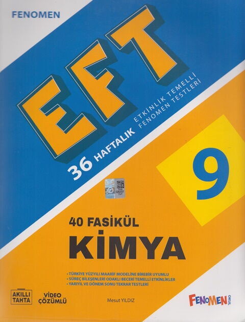 Fenomen Okul 9. Sınıf Kimya Etkinlik Temelli Fenomen Testleri 40 Fasikül