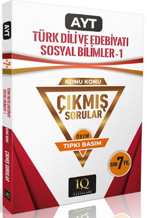 IQ Yayınları AYT Türk Dili ve Edebiyatı Sosyal Bilimler-1 Son 7 Yıl Konu Konu Çıkmış Sorular