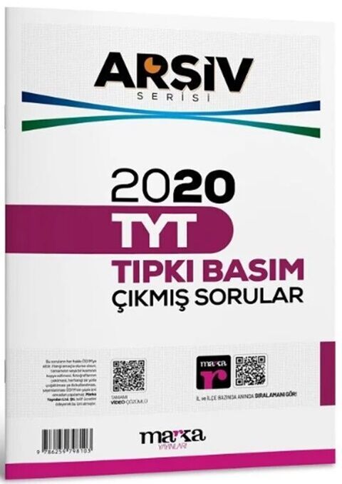 Marka Yayınları TYT Arşiv Serisi 2020 Çıkmış Sorular Tıpkı Basım