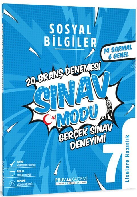 Pruva Akademi 7. Sınıf Sosyal Bilgiler Sınav Modu 20 Deneme