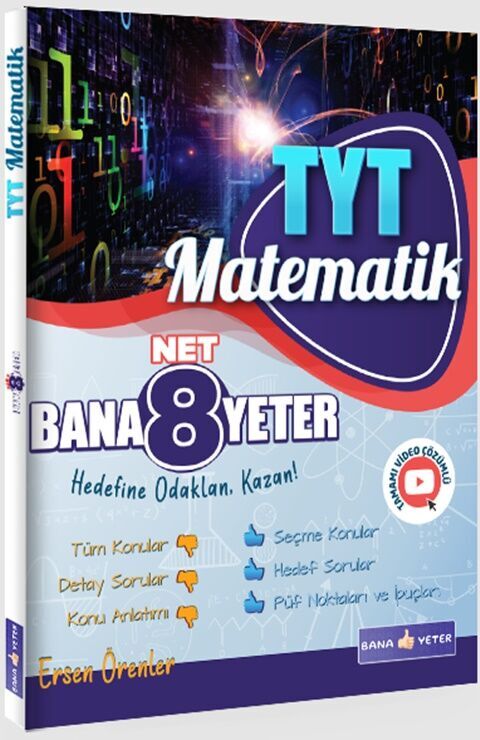 Bana Yeter Yayınları TYT Matematik Bana 8 Net Yeter