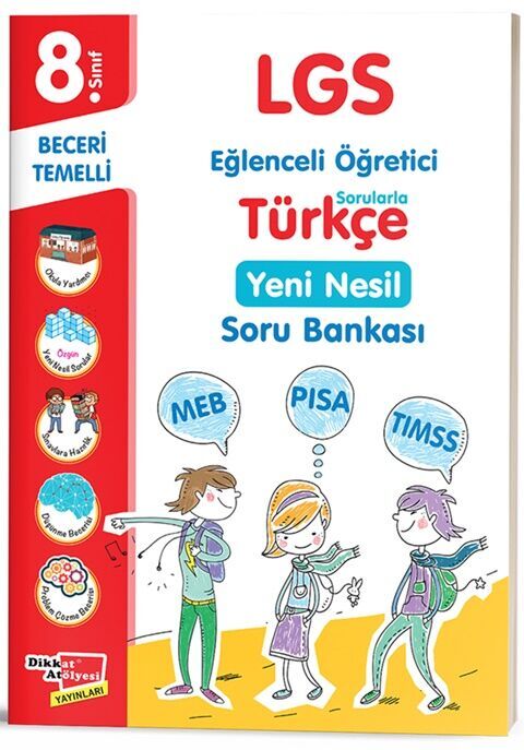 Dikkat Atölyesi Yayınları 8. Sınıf LGS Türkçe Yeni Nesil Soru Bankası
