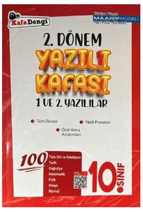 Kafa Dengi Yayınları 10. Sınıf 2. Dönem Yazılı Kafası