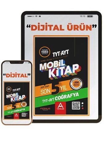 A Yayınları TYT AYT Coğrafya Son 5 Yıl Çıkmış Soru ve Çözümleri Mobil Kitap