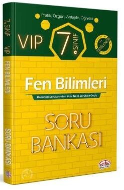 Editör Yayınları 7. Sınıf VIP Fen Bilimleri Soru Bankası