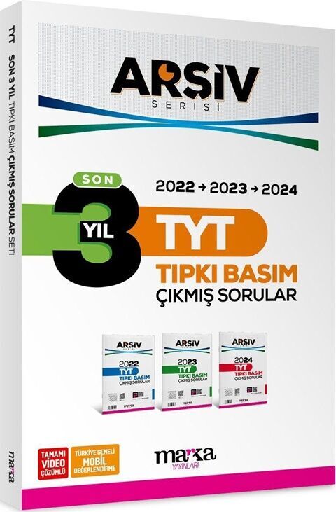 Marka Yayınları TYT Son 3 Yıl ARŞİV Serisi Tıpkı Basım Fasikül Fasikül Çıkmış Sorular
