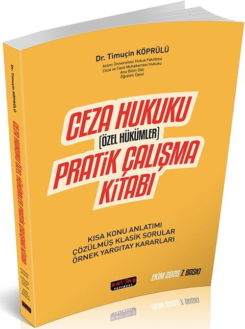 Savaş Yayınları Ceza Hukuku Özel Hükümler Pratik Çalışma Kitabı