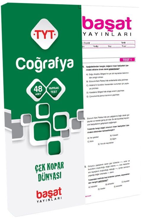 Başat Yayınları TYT Coğrafya Yaprak Test