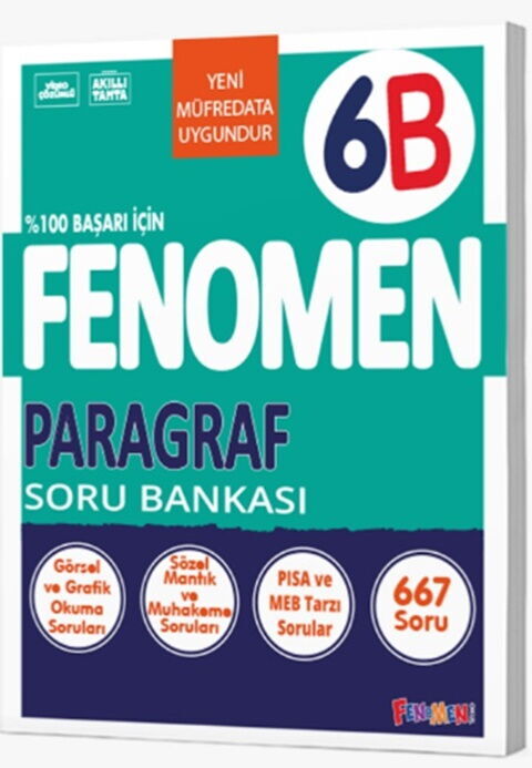 Gama Okul Yayınları 6. Sınıf Paragraf Fenomen Soru Bankası