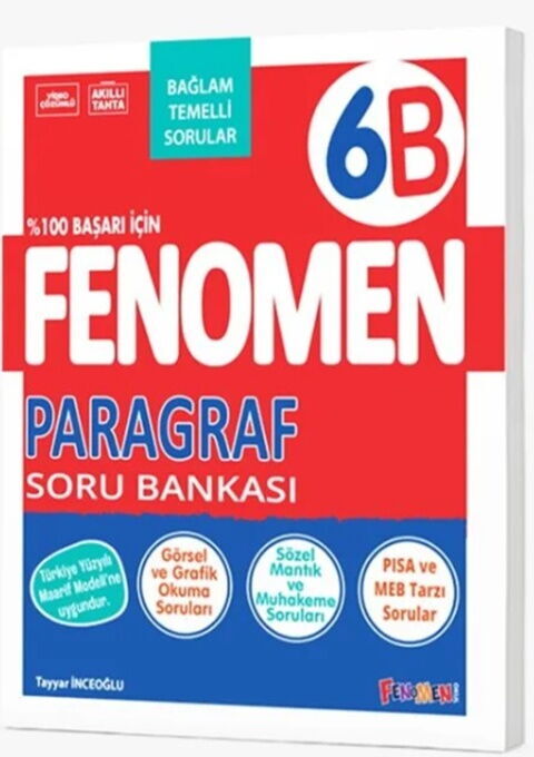 Gama Okul Yayınları 6. Sınıf Paragraf Fenomen B Soru Bankası