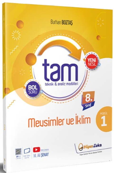 Hiper Zeka Yayınları 8. Sınıf Tam Fen Bilimleri 1 - Mevsimler ve İklim