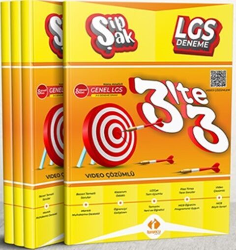 Referans Yayınları LGS 8. Sınıf 3 lü Tüm Dersler Sayısal Sözel 3 te 3 Şipşak Genel Deneme Sınavı
