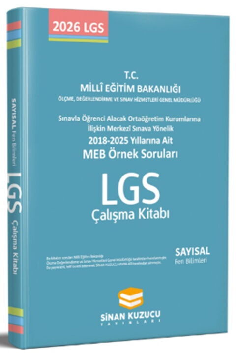 Sinan Kuzucu 8. Sınıf LGS Fen Bilimleri MEB Örnek Soruları Çalışma Kitabı
