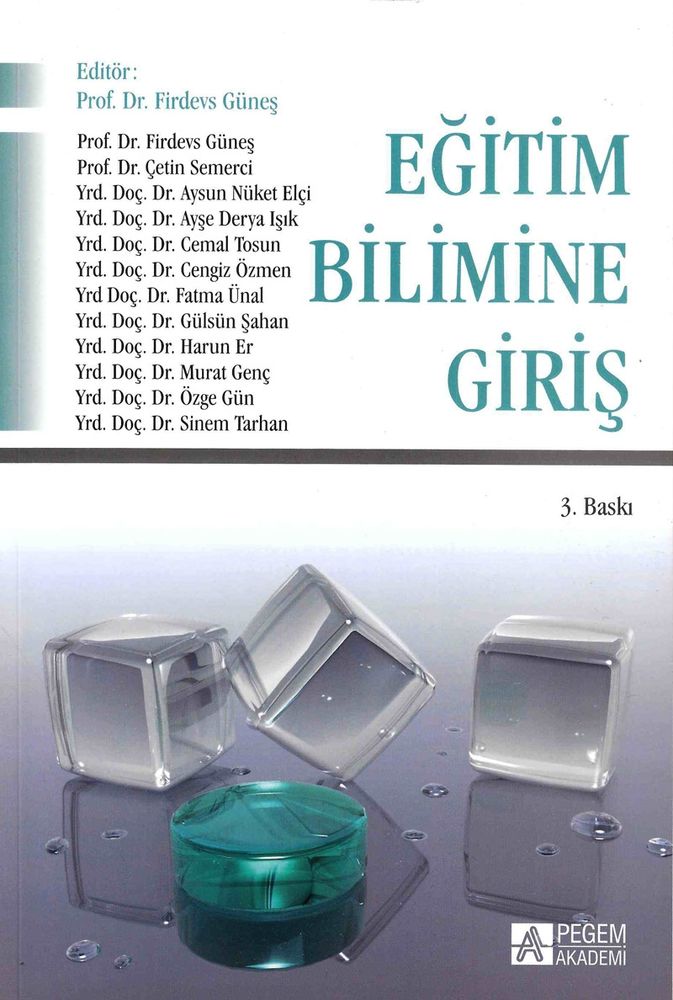 Pegem Akademi Eğitim Bilimlerine Giriş
