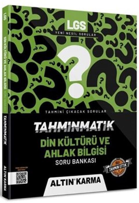 Altın Karma Yayınları 8. Sınıf LGS Din Kültürü ve Ahlak Bilgisi Tahminmatik Soru Bankası