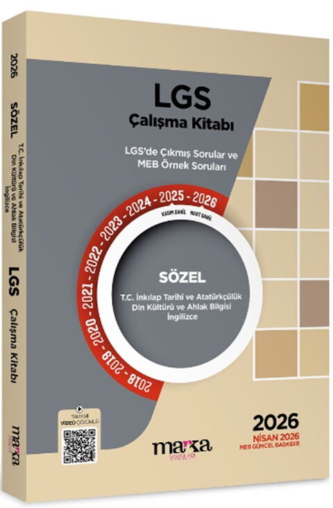 Marka 2026 LGS Sözel T.C. İnkılap Tarihi ve Atatürkçülük-Din Kültürü ve Ahlak Bilgisi-İngilizce Çıkmış Sorular