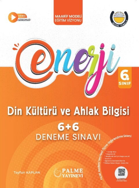 Palme Yayınları 6. Sınıf Enerji 6+6 Din Kültürü Ve Ahlak Bilgisi Deneme Sınavı