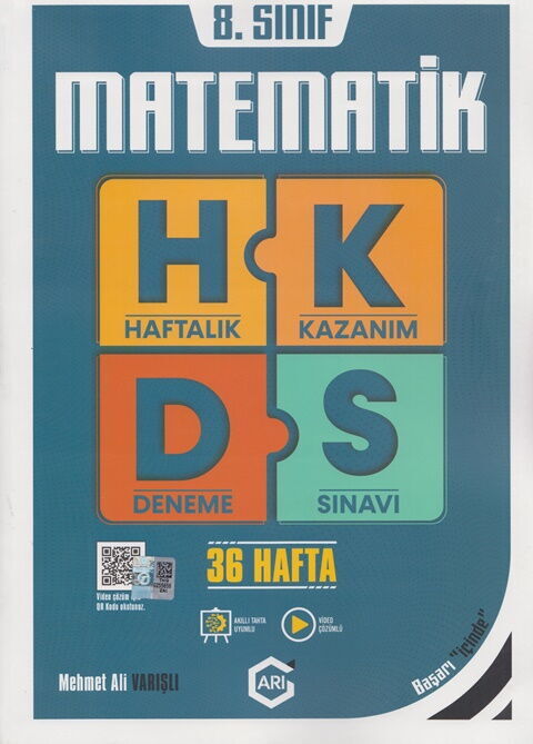 Arı Yayıncılık 8. Sınıf Matematik Arı Haftalık Kazanım Deneme