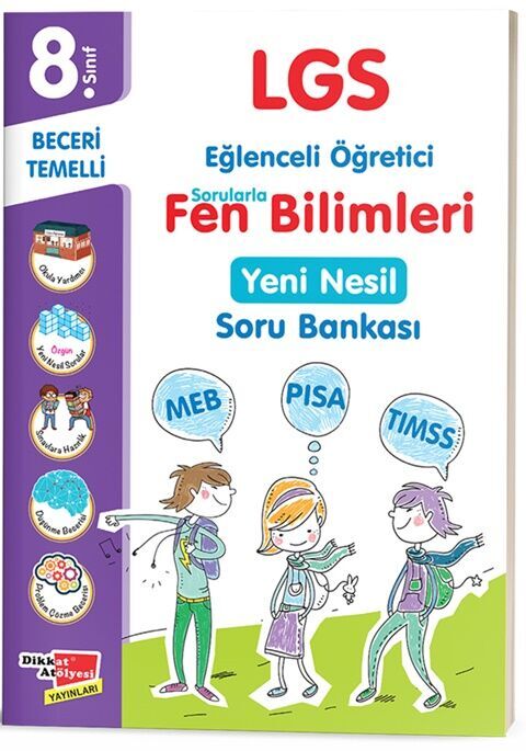 Dikkat Atölyesi Yayınları 8. Sınıf LGS Fen Bilimleri Yeni Nesil Soru Bankası