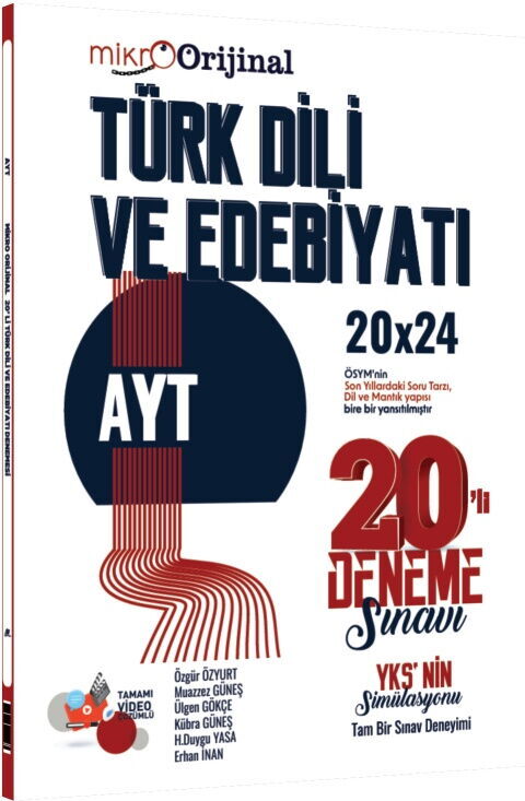 Orijinal Mikro AYT Türk Dili ve Edebiyatı 20 li Deneme Sınavı