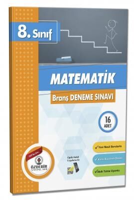 Özdebir Yayınları 8. Sınıf LGS Matematik 16 x 20 Branş Deneme Sınavı