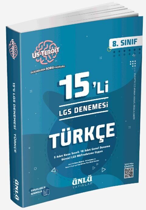 Ünlü Yayıncılık 8. Sınıf Us Teroit 15 li Türkçe LGS Denemesi